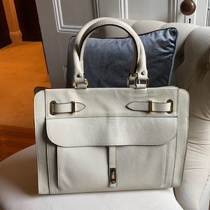 Leather tote